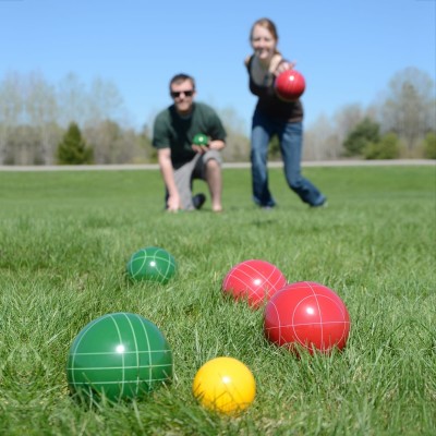 Lion Sports Clear Resin 107mm Tournament Bocce Set   553085043